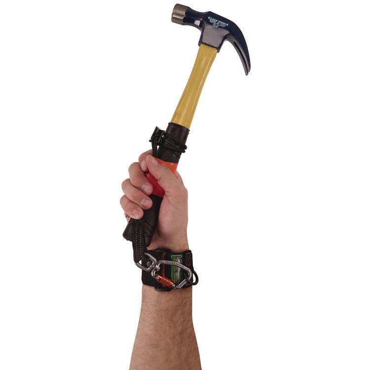 TENACIOUS HOLDINGS, . Squids 3123 Tool Wristband with D-Ring Anchor, 5 lb Max Working Capacity, 18" Long, Black (EGO19085) thumbnail 4