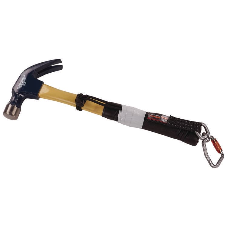 TENACIOUS HOLDINGS, . Squids 3714 Elastic Tool Tail Lanyard w/Carabiner and Cinch Loop, 10 lb Max Working Capacity, 15" Long, Black, 3/Pack (EGO19766) thumbnail 3