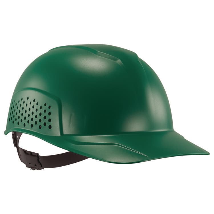 TENACIOUS HOLDINGS, . Skullerz 8951 Vented Hard Shell Bump Cap, Short Brim, Green (EGO23982)