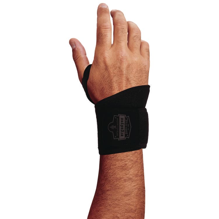 TENACIOUS HOLDINGS, . ProFlex 425 Neoprene Wrist Wrap Support with Thumb Loop, One Size Fits Most, Fits Left Hand/Right Hand, Black (EGO72106) thumbnail 2