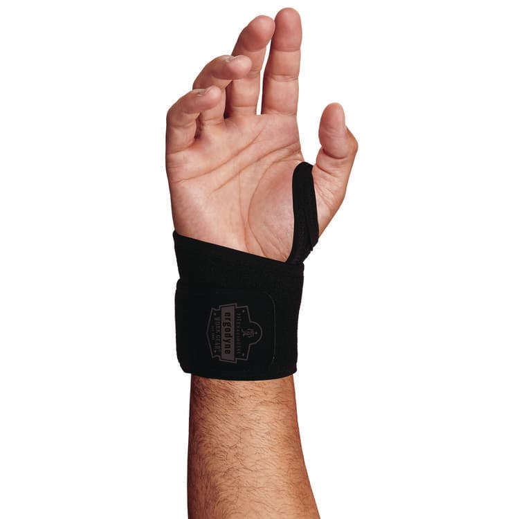 TENACIOUS HOLDINGS, . ProFlex 425 Neoprene Wrist Wrap Support with Thumb Loop, One Size Fits Most, Fits Left Hand/Right Hand, Black (EGO72106) thumbnail 3