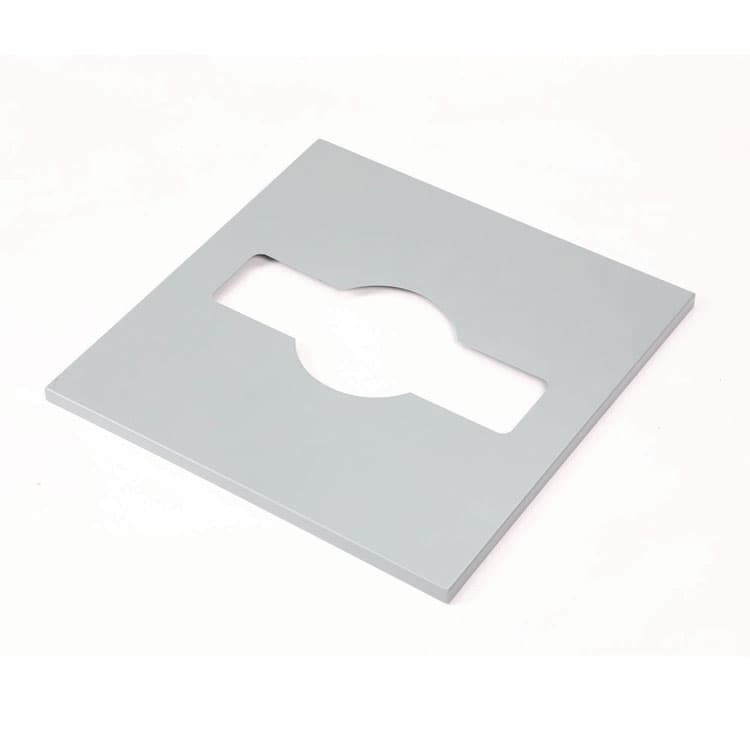 ALPINE INDUSTRIES 29 Gallon Trash/Recycling Cans, Steel, Blue Recycling with Mixed Lid, Black Trash Can with Square Lid (ALH4450BLKKIT4) thumbnail 3