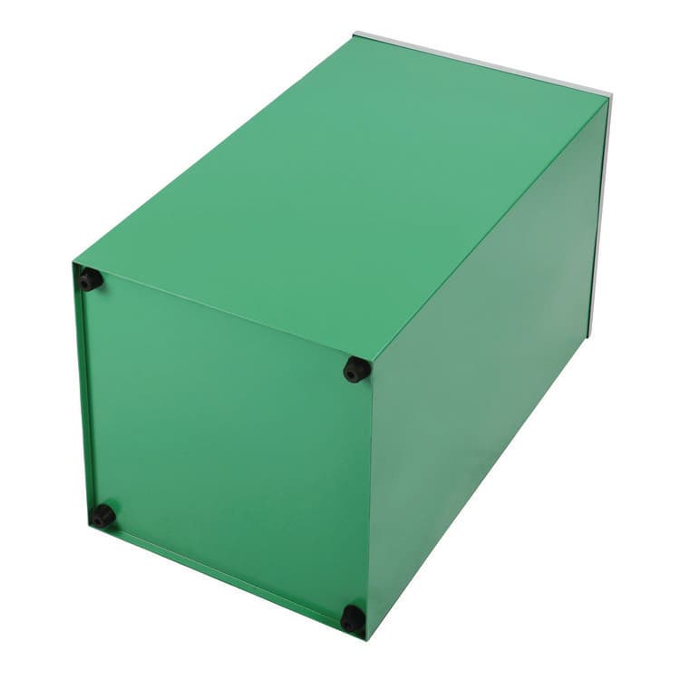 ALPINE INDUSTRIES 29 Gallon Trash/Recycling Cans, Steel, Green Mixed Recycling Can with Square Lid, Black Trash Can with Square Lid (ALH4450BLKKIT10) thumbnail 3