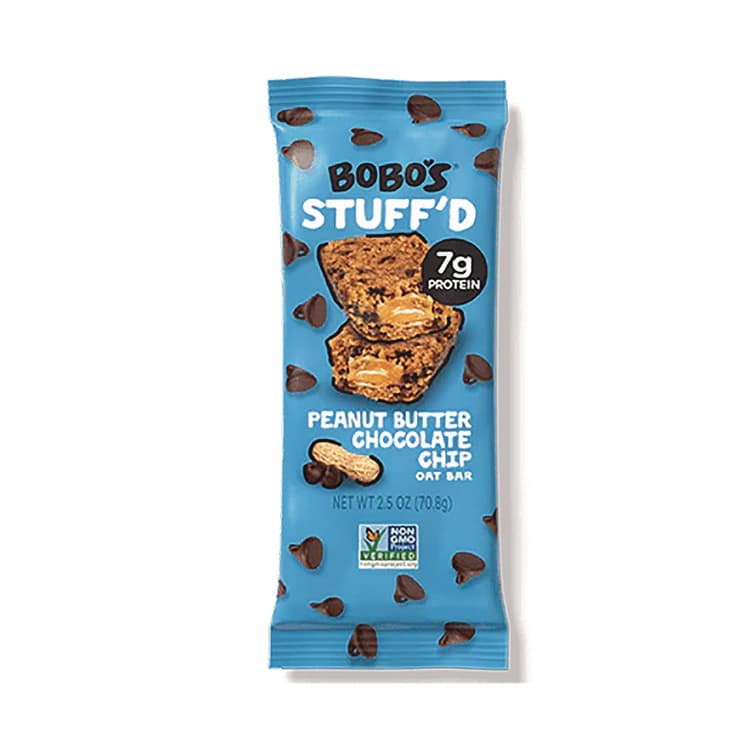 BOBO'S Stuff'D Peanut Butter and Chocolate Chip Oat Bar, 2.5 oz Bar, 12/Box (BBO00104) thumbnail 2