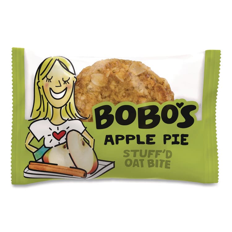 BOBO'S Stuff'd Oatmeal Bites, Apple Pie, 1.3 oz Individually Wrapped, 25/Box (BBO00215) thumbnail 2