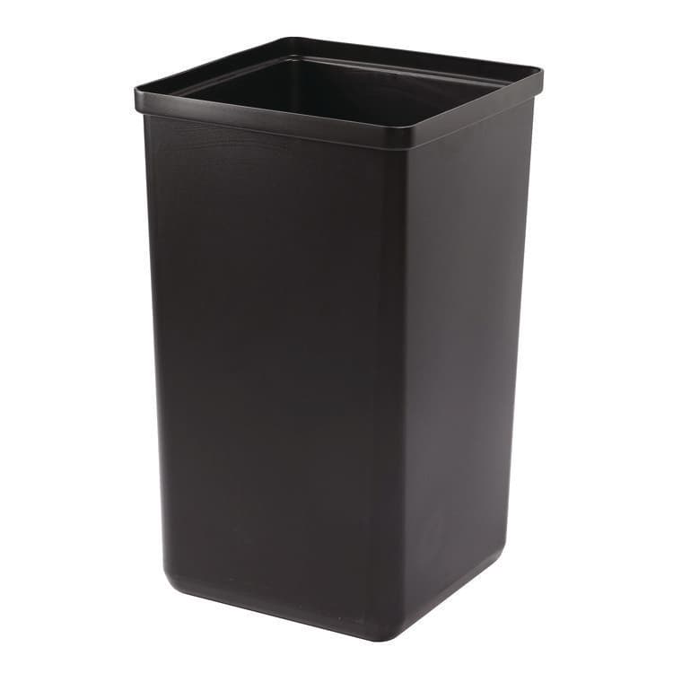 ALPINE INDUSTRIES 29 Gallon Trash/Recycling Cans, Steel, Blue Cans/Bottles Recycling Can, Green Compost Can, Black Trash Can with Square Lids (ALH4450BLKKIT16) thumbnail 2