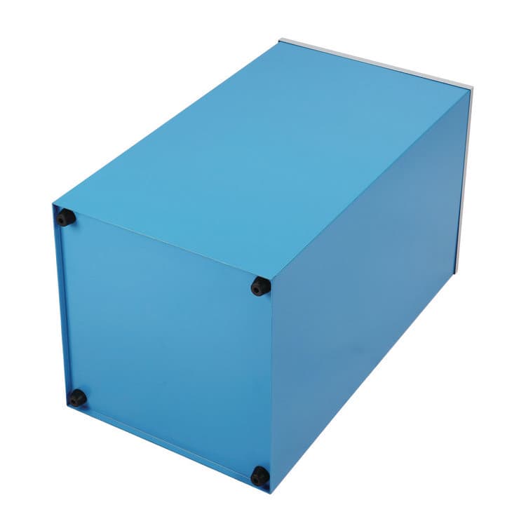 ALPINE INDUSTRIES 29 Gallon Trash/Recycling Cans, Steel, Blue Can with Square Lid (ALH4450KITBLUS) thumbnail 4