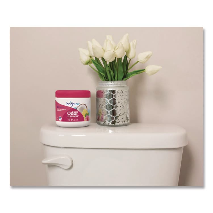 BRIGHT AIR Super Odor Eliminator, Tropical Paradise and Pineapple, 14 oz Jar (BRI901076) thumbnail 2