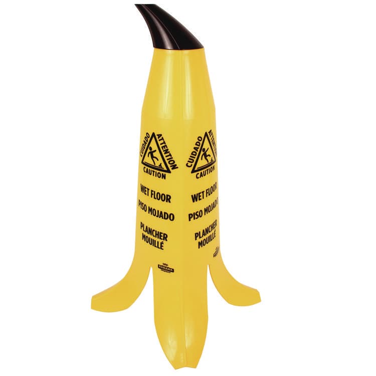 IMPACT PRODUCTS, LLC Banana Wet Floor Cones, 11 x 11.15 x 23.25, Yellow/Brown/Black (IMPB1001) thumbnail 2