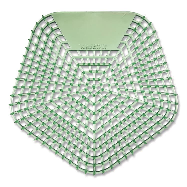BOARDWALK Anti-Splash Urinal Screen, Cucumber Twist Scent, Green, 0.11 oz, 10/Box (BWK1005) thumbnail 4