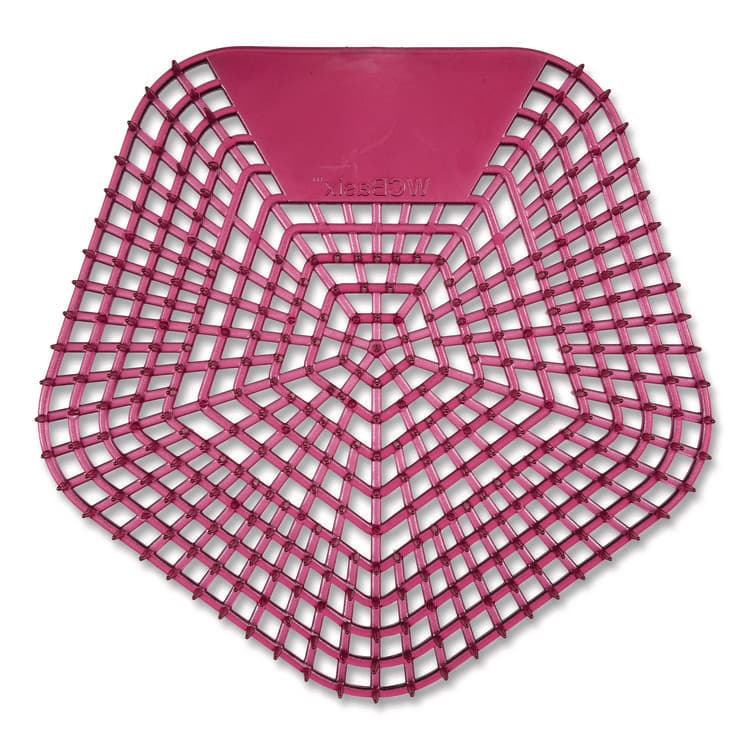 BOARDWALK Anti-Splash Urinal Screen, Apple Cinnamon Scent, Red, 0.11 oz, 10/Box (BWK1007) thumbnail 4