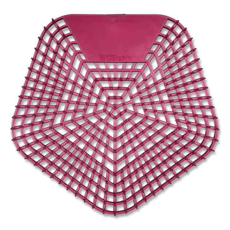 BOARDWALK Anti-Splash Urinal Screen, Apple Cinnamon Scent, Red, 0.11 oz, 10/Box (BWK1007)