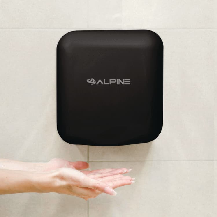 ALPINE INDUSTRIES Hemlock Commercial Automatic 120V Hand Dryer, 6.69 x 11.41 x 12.31, Black (ALHALP40010BLA) thumbnail 3
