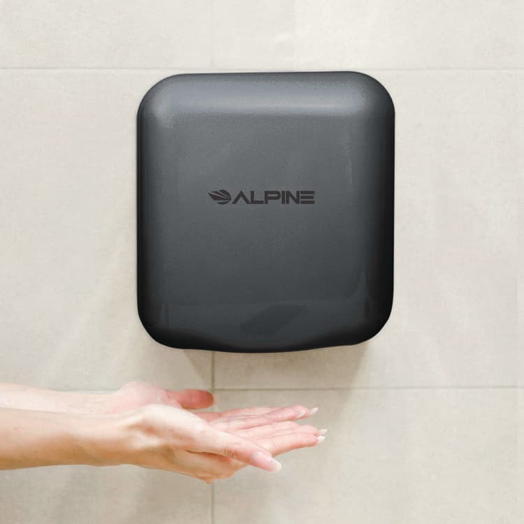 ALPINE INDUSTRIES Hemlock Commercial Automatic 120V Hand Dryer, 6.68 x 11.41 x 12.31, Gray (ALHALP40010GRY) thumbnail 4