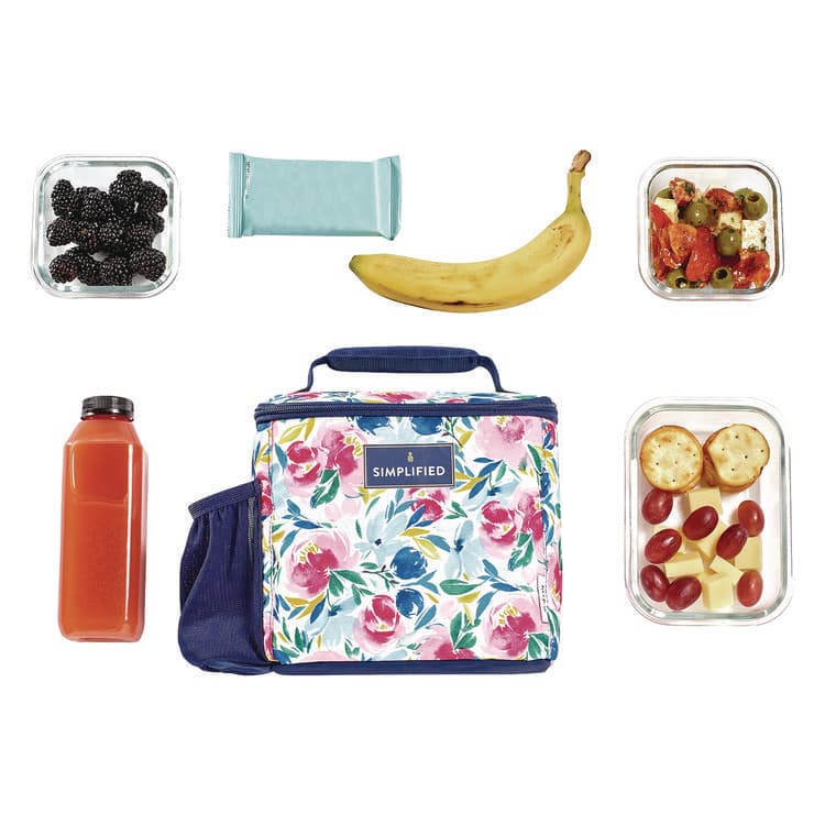 FIT & FRESH Simplified Lunch Bag, 9.25 x 5 x 9, Multicolor Floral (FAF2843SIM3167) thumbnail 3