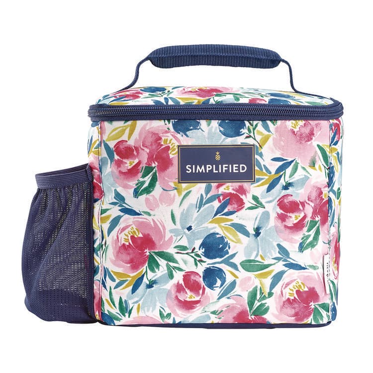 FIT & FRESH Simplified Lunch Bag, 9.25 x 5 x 9, Multicolor Floral (FAF2843SIM3167)