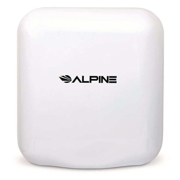 ALPINE INDUSTRIES Hemlock Commercial Automatic 120V Hand Dryer, 6.68 x 11.41 x 12.31, White (ALHALP40010WHI)