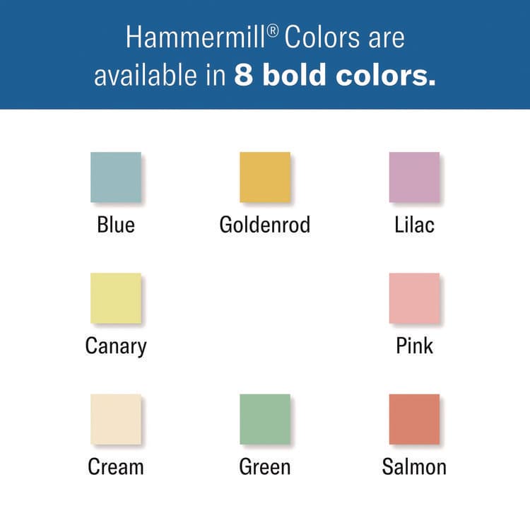 HAMMERMILL/HP EVERYDAY PAPERS Colors Print Paper, 20 lb Bond Weight, 8.5 x 14, Canary, 500/Ream (HAM103358) thumbnail 3