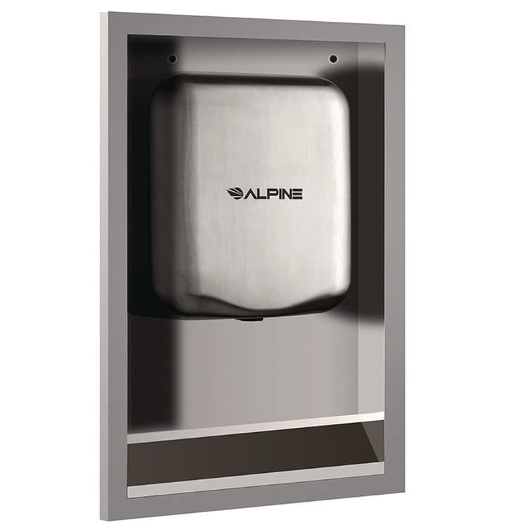 ALPINE INDUSTRIES Hemlock Recess Wall Kit, 3.38 x 16.38 x 26, Stainless Steel (ALHALP400RECESS)