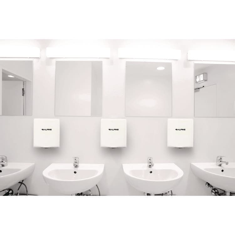 ALPINE INDUSTRIES Willow Commercial 120V Automatic Hand Dryer, 3.93 x 11.25 x 12.63, White (ALHALP40510WHI) thumbnail 3