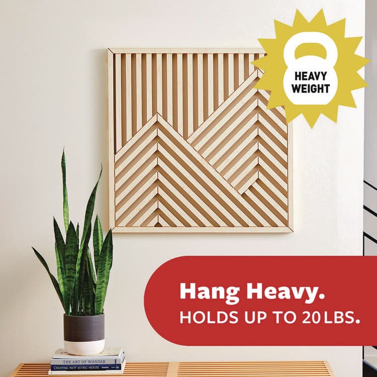 3M/COMMERCIAL TAPE DIV. Damage-Free Hanging Picture Hanging Strip Pairs, Holds up to 5 lb, Black, 4/Pack (MMM17217BLKES) thumbnail 2