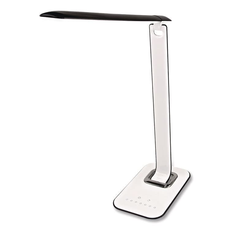 MOUNT-IT! Turcom RelaxaLight Dimmable LED Desk Lamp with USB, Adjustable Neck, 16" to 28.5" High, White (MNITS7005) thumbnail 2