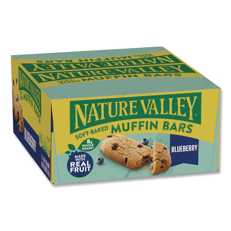 GENERAL MILLS Blueberry Soft-Baked Muffin Bar, 1.24 oz Bar, 12/Box (NVLGEM20668)