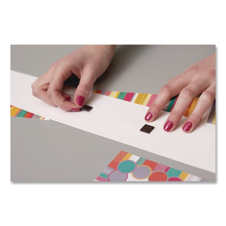 TEACHER CREATED RESOURCES Adhesive Magnetic Squares, 0.5" x 0.5", Black, 100/Set (TCR20720) thumbnail 2