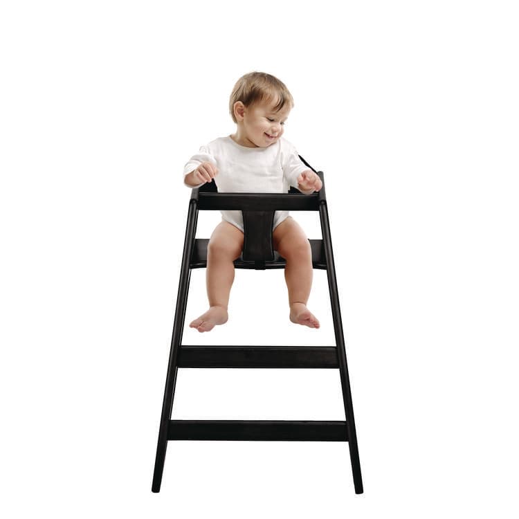 ALPINE INDUSTRIES Wooden Stackable High Chair, Supports Up to 50 lb, 29.02" h, Espresso (ALHALP41201ESP) thumbnail 3