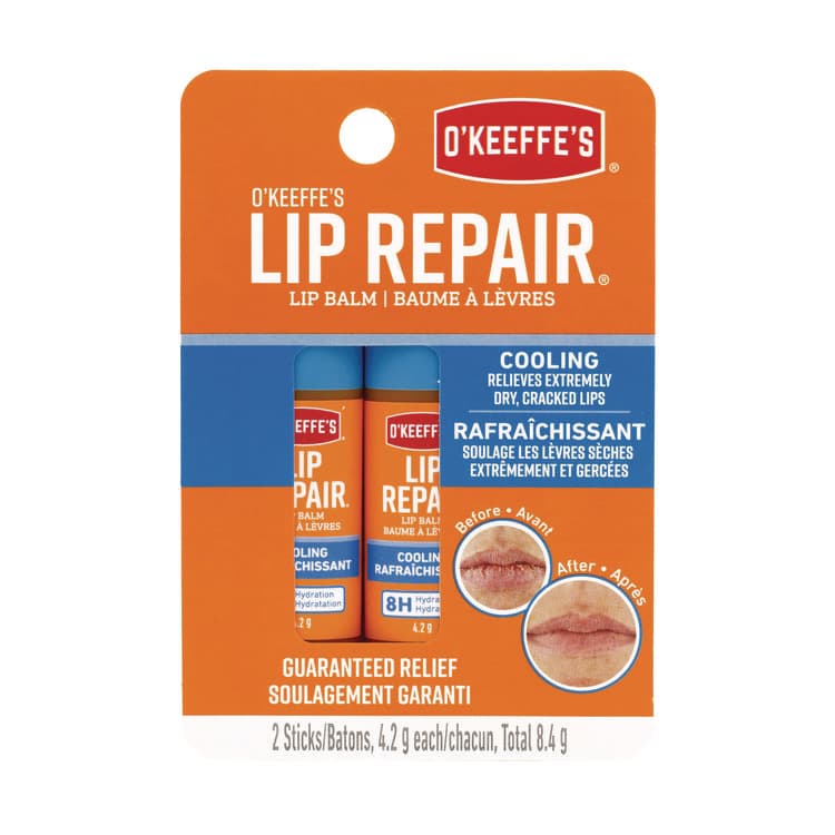 GORILLA GLUE COMPANY Lip Repair Cooling Lip Balm, 0.15 oz Stick, 2/Pack (GORK1710402)