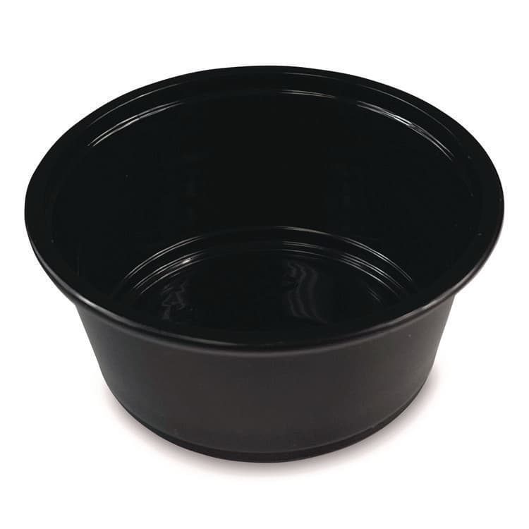 BOARDWALK Souffle/Portion Cups, 3.25 oz, Plastic, Black, 2,500/Carton (BWKPRTN325BL) thumbnail 3