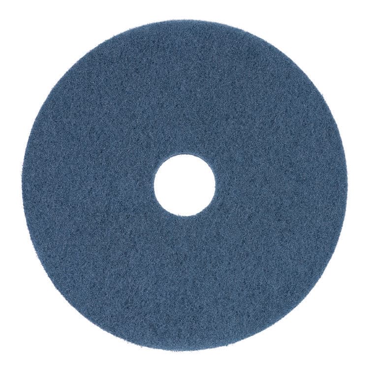 BOARDWALK Scrubbing Floor Pads, 13" Diameter, Blue, 5/Carton (BWK4013BLU)