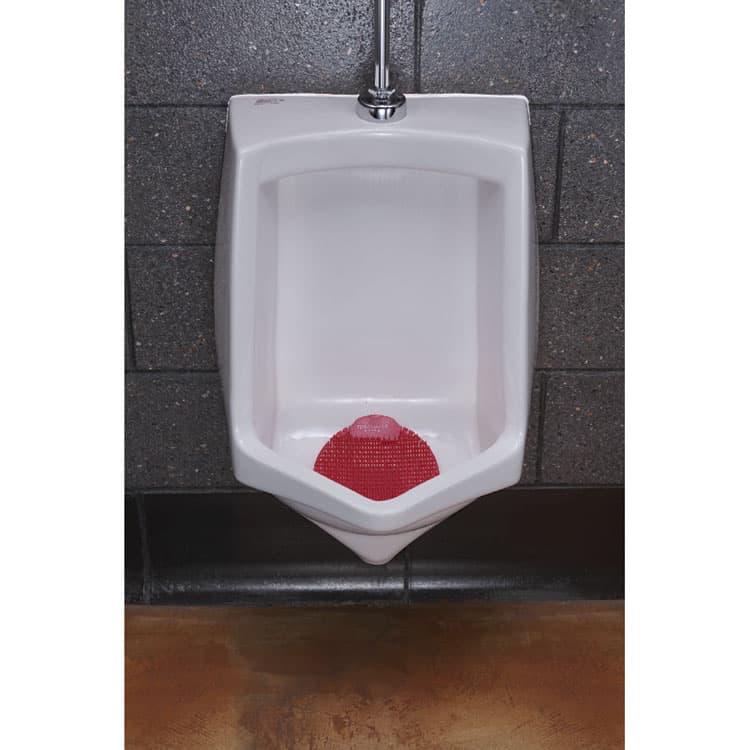 FRESH PRODUCTS Slant7 with Terminator Urinal Screen, Forest Scent, Red, 30/Carton (FRSS7TCT) thumbnail 4