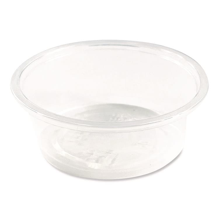 BOARDWALK Souffle/Portion Cups, 1.5 oz, Plastic, Translucent, 2,500/Carton (BWKPRTN15TS) thumbnail 2