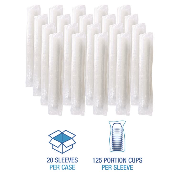 BOARDWALK Souffle/Portion Cups, 3.25 oz, Plastic, Translucent, 2,500/Carton (BWKPRTN325TS) thumbnail 4