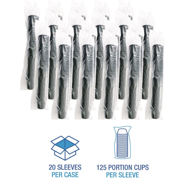 BOARDWALK Souffle/Portion Cups, 5.5 oz, Plastic, Black, 2,500/Carton (BWKPRTN55BL) thumbnail 4