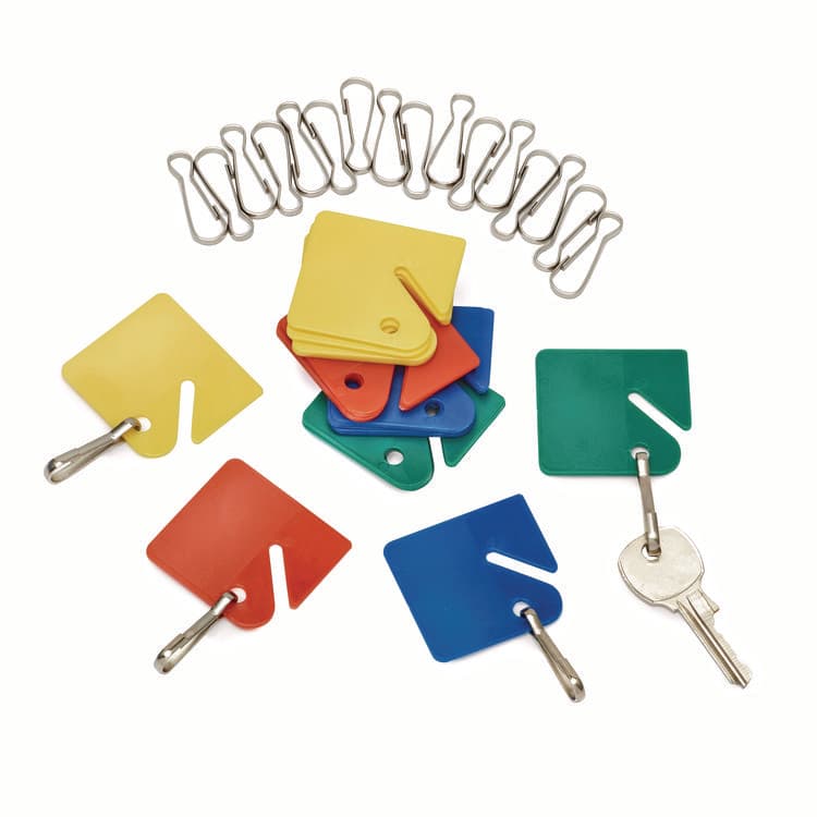ADIROFFICE Plastic Identification Key Tags, Plastic, Assorted Colors, 20/Pack (ALH68920COLORED)