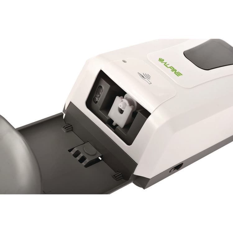 ALPINE INDUSTRIES Wall Mount Automatic Foam Hand Sanitizer Soap Dispenser with Drip Tray, 40 oz, 4.48 x 6 x 18.1, White (ALHALP430FT) thumbnail 4