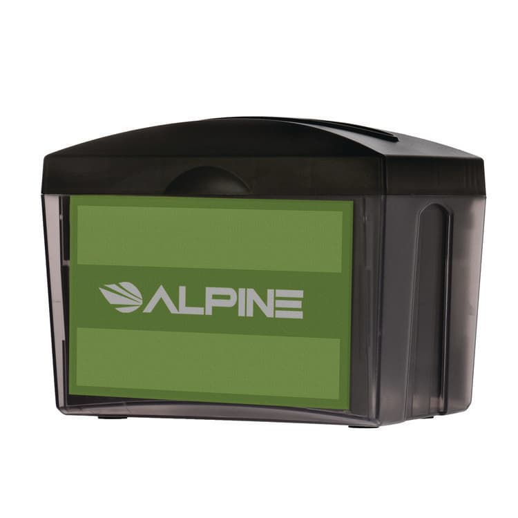 ALPINE INDUSTRIES Interfold Table Top Dispenser Napkin Holder, 5.9 x 8 x 6.5, Black (ALHALP4332)