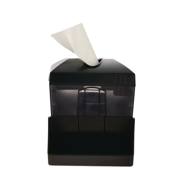 ALPINE INDUSTRIES Interfold Table Top Dispenser Napkin Holder with Caddy, 6 x 14.17 x 6.5, Black (ALHALP4332C) thumbnail 3