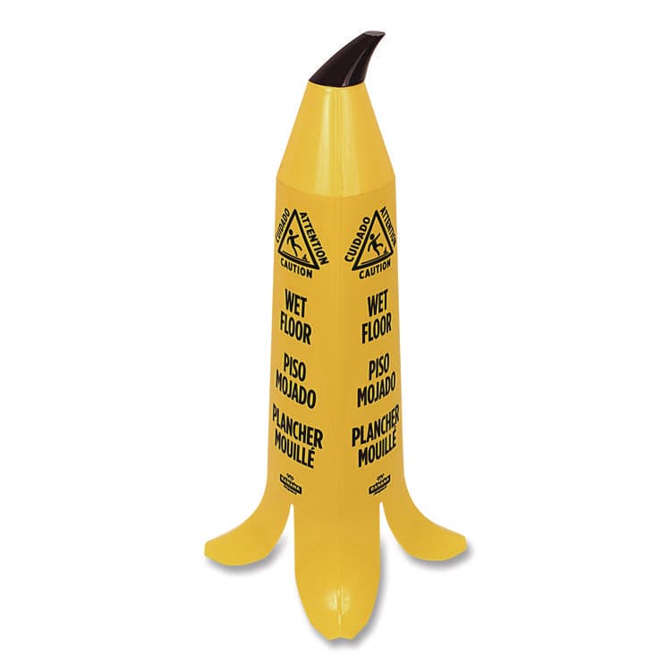 IMPACT PRODUCTS, LLC Banana Wet Floor Cones, 14.25 x 14.25 x 36.75, Yellow/Brown/Black (IMPB1101) thumbnail 2
