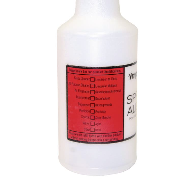IMPACT PRODUCTS, LLC Spray Alert System, 32 oz, Natural with White/White Sprayer, 24/Carton (IMP5032SS) thumbnail 2