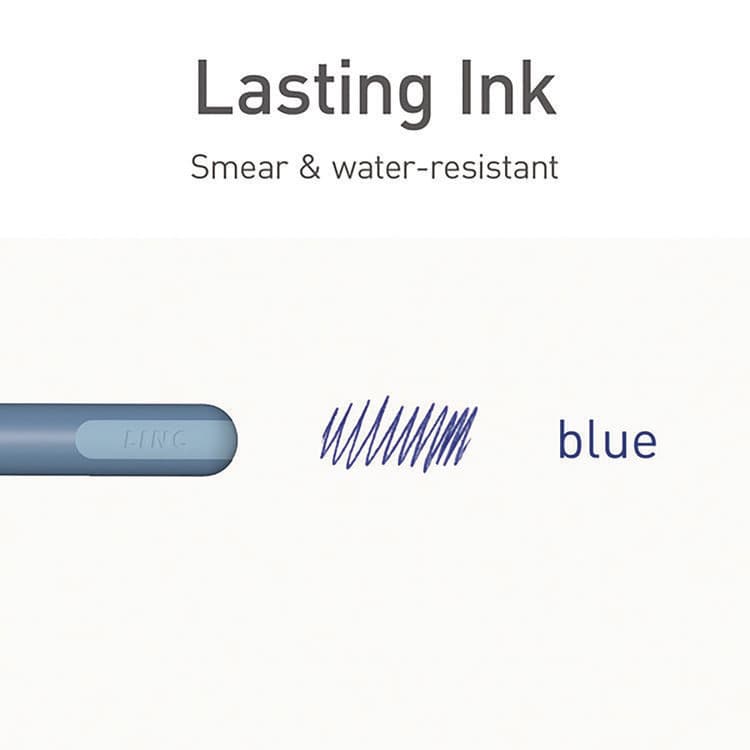 TOPS BUSINESS FORMS PENTONIC Gel Pen, Stick, Fine 0.7 mm, Blue Ink, Frosted Blue Barrel, 10/Pack (PNT13085) thumbnail 4