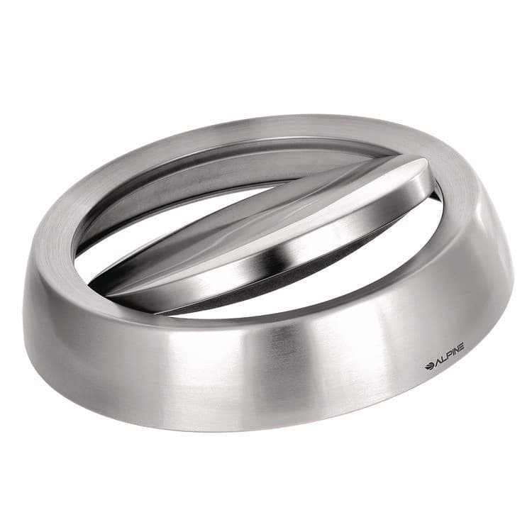 ALPINE INDUSTRIES 17 Gal Stainless Steel Swivel Trash Can Cover, 15.7 x 15.67 x 15.67, Silver (ALHALP47065LC)
