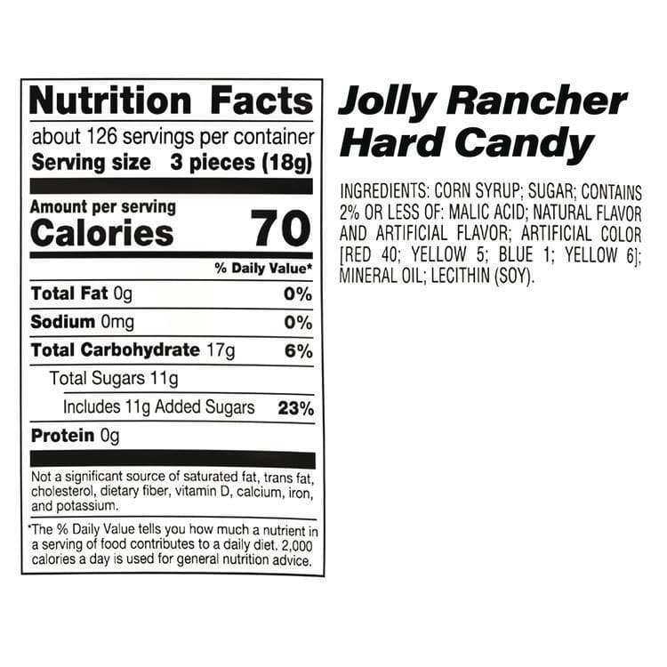 NATIONAL BRAND Chewy and Hard Candy Party Asst, Jolly Rancher/Starburst, 8.5 lbs Total, 2 Bag Bundle (GRR600B0003) thumbnail 4