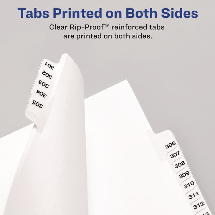AVERY PRODUCTS CORPORATION Preprinted Legal Exhibit Side Tab Index Dividers, Avery Style, 26-Tab, G, 11 x 8.5, White, 25/Set, (1407) (AVE01407) thumbnail 4