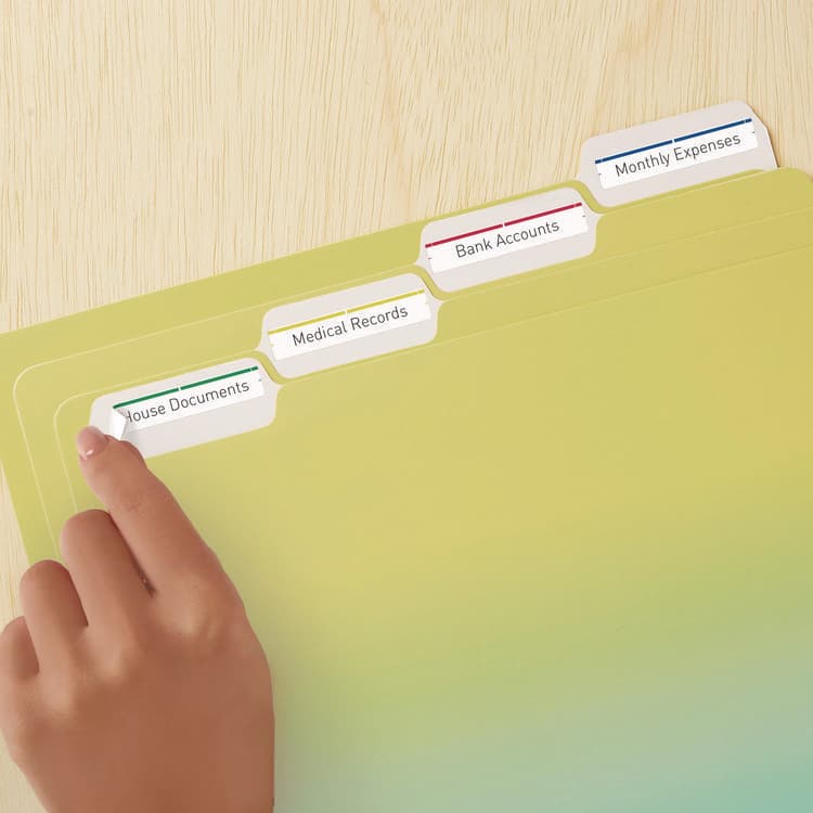 AVERY PRODUCTS CORPORATION Removable File Folder Labels with Sure Feed Technology, 0.66 x 3.44, White, 7/Sheet, 36 Sheets/Pack (AVE5235) thumbnail 4