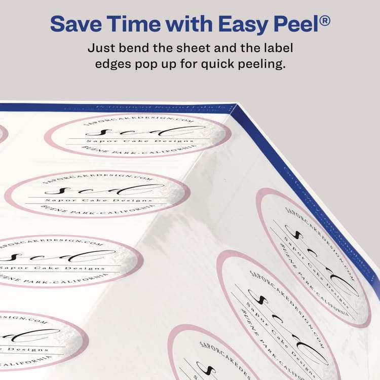 AVERY PRODUCTS CORPORATION Laser/Inkjet Media Labels, Inkjet/Laser Printers, 2.5" dia, Matte White, 9 Labels/Sheet, 25 Sheets/Pack (AVE22562) thumbnail 4