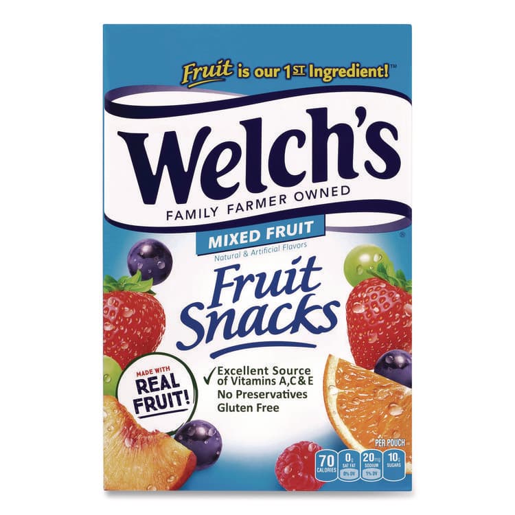 DR PEPPER SNAPPLE GROUP, . Fruit Snacks, Mixed Fruit, 0.9 oz Pouch, 40/Box (WELPIM94068)