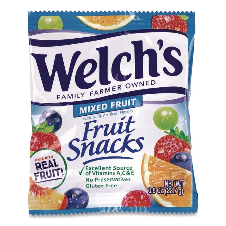DR PEPPER SNAPPLE GROUP, . Fruit Snacks, Mixed Fruit, 0.9 oz Pouch, 40/Box (WELPIM94068) thumbnail 2